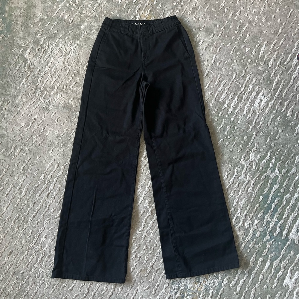 Dickies Black Worker Wide Leg Skater Pants